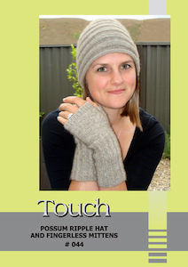 Knitting Patterns: Possum Ripple Hat and Fingerless Mittens 004