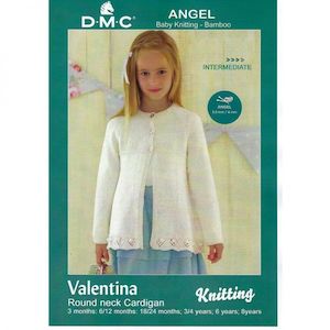 Knitting Patterns: DMC Valentina Round Neck Cardigan