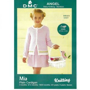 Knitting Patterns: DMC Mia Plain Cardigan