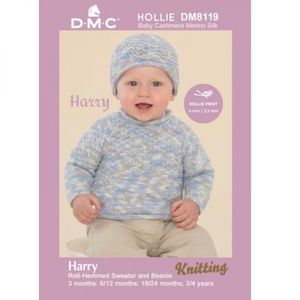 Knitting Patterns: DMC Harry Roll-Hemmed Sweater and Beanie