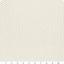 Sewing Bird Blue Circles Cream