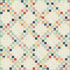 Irish Chain Pieced Quilt Pattern
