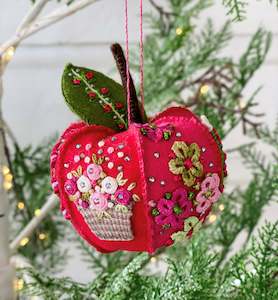 Luxurious Apple Kits: Luxurious Apple - Bright Christmas Plum Apple - designed by Ngaire Montgomery-Williams
