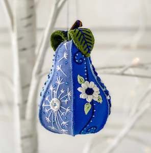 Luxurious Pear Kit - Bright Colourway - Blueberry Designed by Ngaire Montgomery-&hellip;