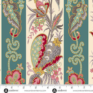 Max And Louise Pattern Co: Fernshaw - Teal Ron