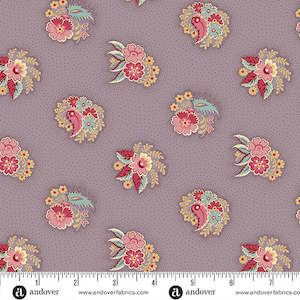 Max And Louise Pattern Co: Fernshaw - Purple Fred