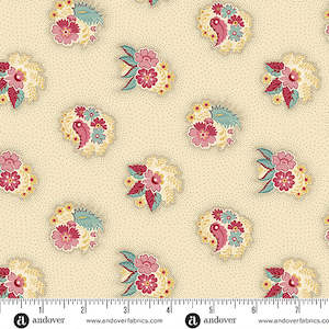 Max And Louise Pattern Co: Fernshaw - Cream Fred
