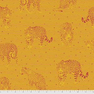 Sale Fabrics: Daydreamer PWTP174 Papaya - Lil Jaguars