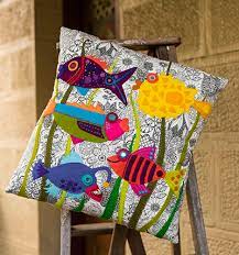 Something Fishy Cushion Pattern by Wendy Williams