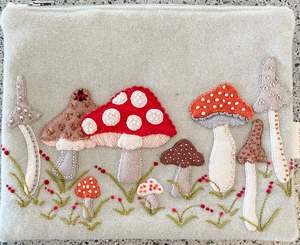 Forest Floor Zippy Bag - Red Kit and pattern