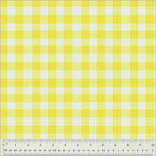 Childrens Prints: Heather Ross By Hand Yellow Gingham