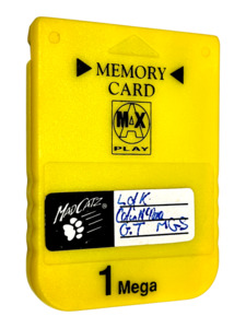 Mad Catz 1 Mega PS1 Memory Card (Yellow)