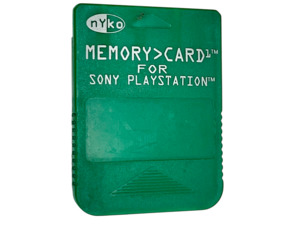 Nyko Memory Card for Sony PlayStation (PS1) – Green