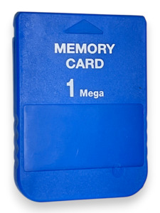 PlayStation 1 Memory Card (1MB – Blue)
