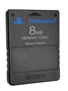 GENUINE SONY PS2 Memory Card – Black