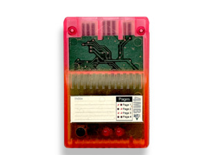 PS2 Memory Card TRANSLUCENT RED