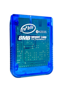 Tru Blu PlayStation 2 Memory Card (PS2) Translucent Blue