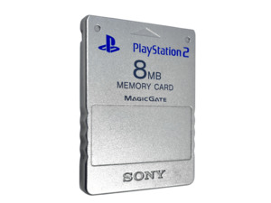 Official SONY PS2 Memory Card (SILVER)