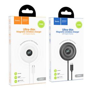 Ultra Thin 15W Magnetic 2 in 1 Wireless Charger w/ Digital Display (CW61) – Ap&hellip;