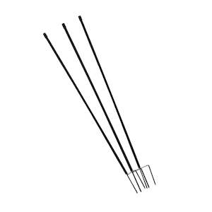 Chicken Runs Fencing: Poultry Netting Spare Post |  Black 108cm