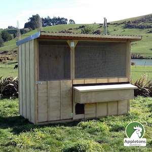 Poultry Timber Hen Housing: Batten Walk-In Hen House | Appletons