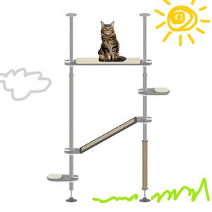 Omlet Freestyle Outdoor Cat Tree: The Sunbather Kit | Freestyle Outdoor Cat Tree