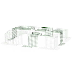 Mega Extension Kit For Single Height Run With Skirt | 3x2 to 4x3