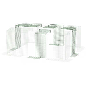 Mega Extension Kit For Double Height Run With Skirt| 3x2 to 4x3