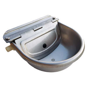 Goat: Stainless Steel Water Trough 2.5L | Perfect for Poultry & Animals