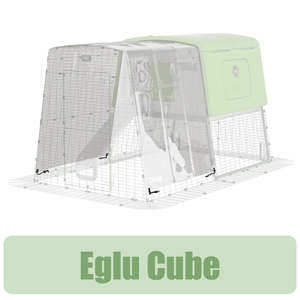 Omlet Weather Protection Covers: Full Length Clear Cover with Gutter Edge | Eglu Cube | 810.0545