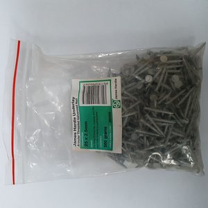 JH 250g Bag of 25mm x 2.5mm annular-threaded Galvanised nails