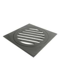 Green Home – Chrome 100mm square Floor Waste Shower Grate