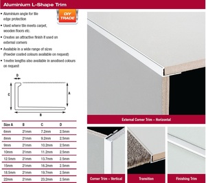 DTA 8mm Matt L-Angle Finish