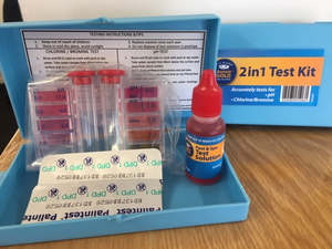 Floating Dispensers And Water Testing: 2 in 1 Test Kit (for PH & Chl/Bro)