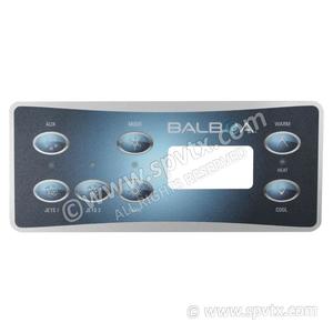 Balboa Standard Panel Overlays: VL701S Overlay (7) 2p + aux