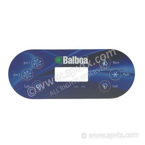 Balboa Standard Panel Overlays: VL600S Overlay (6) 2p no air