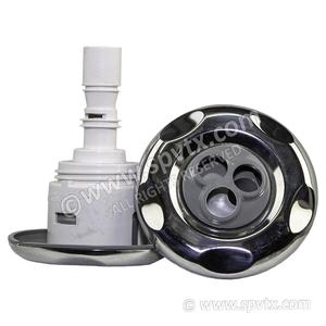Waterway Ministorm 75mm: Mini Storm Grey Pulse Massage 5-Point SS (Thread in)