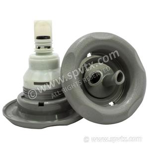 Waterway Polystorm 87mm: Power Storm Twin-Roto 5-point Textured Grey (Thread in)