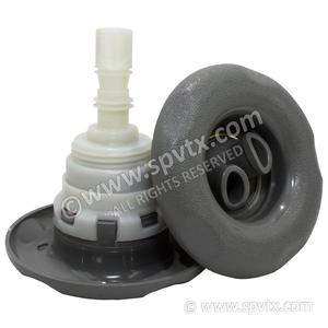 Waterway Polystorm 87mm: Poly Storm Twin-Roto 5-point Textured GREY (Thread in)
