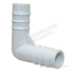 Barb Style Fittings And Metal Clips: 3-quarter inch Elbow Barb