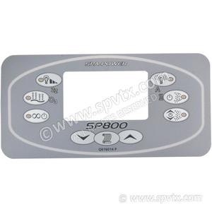 Davey Spa Power Touch Panel Overlays: Overlay for SP800 Rectangular Touch Panel