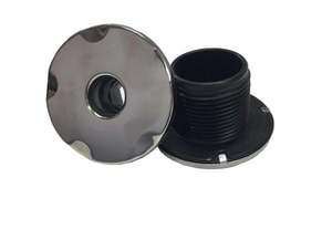 Cmp Sapphire Jets: CMP 2” Cluster Scalloped Jet Face Graphite Grey and Stainless Steel