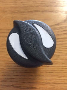 Edgetec Jets: Edgetec Style Airon tear drop air venturi control - Dark grey w/ss trim