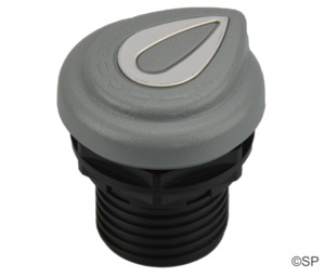Edgetec Airon tear drop air venturi control - grey w/ss trim