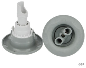 Edgetec Jets: Edgetec Extreme 74mm Spa Jet Internal - Twin Spin - Grey