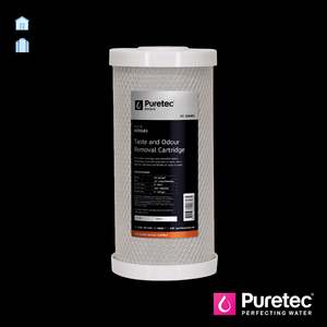 Puretec EC Series 10 Inch Extruded Carbon Large Diameter Cartridge