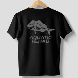 Aquatic Rehab Apparel Headwear: Aquatic Rehab Spearfishing - OG Charcoal Tee