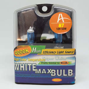 Halogen Bulb: H7 Super White Bulbs Pair