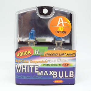 Halogen Bulb: H3 Super White Bulbs Pair