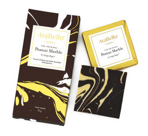 Products: Peanut Marble - Bar (2 x Single Squares) - AraBello